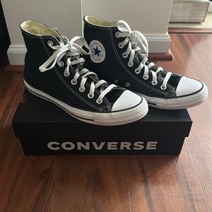 Black hightop converse